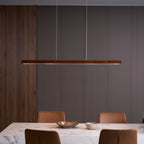 Linear Wooden Ceiling Suspension Light Lighting Lobby