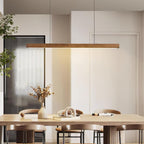Linear Wooden Ceiling Suspension Light Lighting Lobby