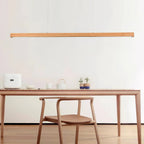 Linear Wooden Ceiling Suspension Light Lighting Lobby