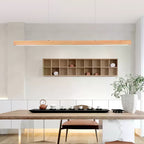 Linear Wooden Ceiling Suspension Light Lighting Lobby
