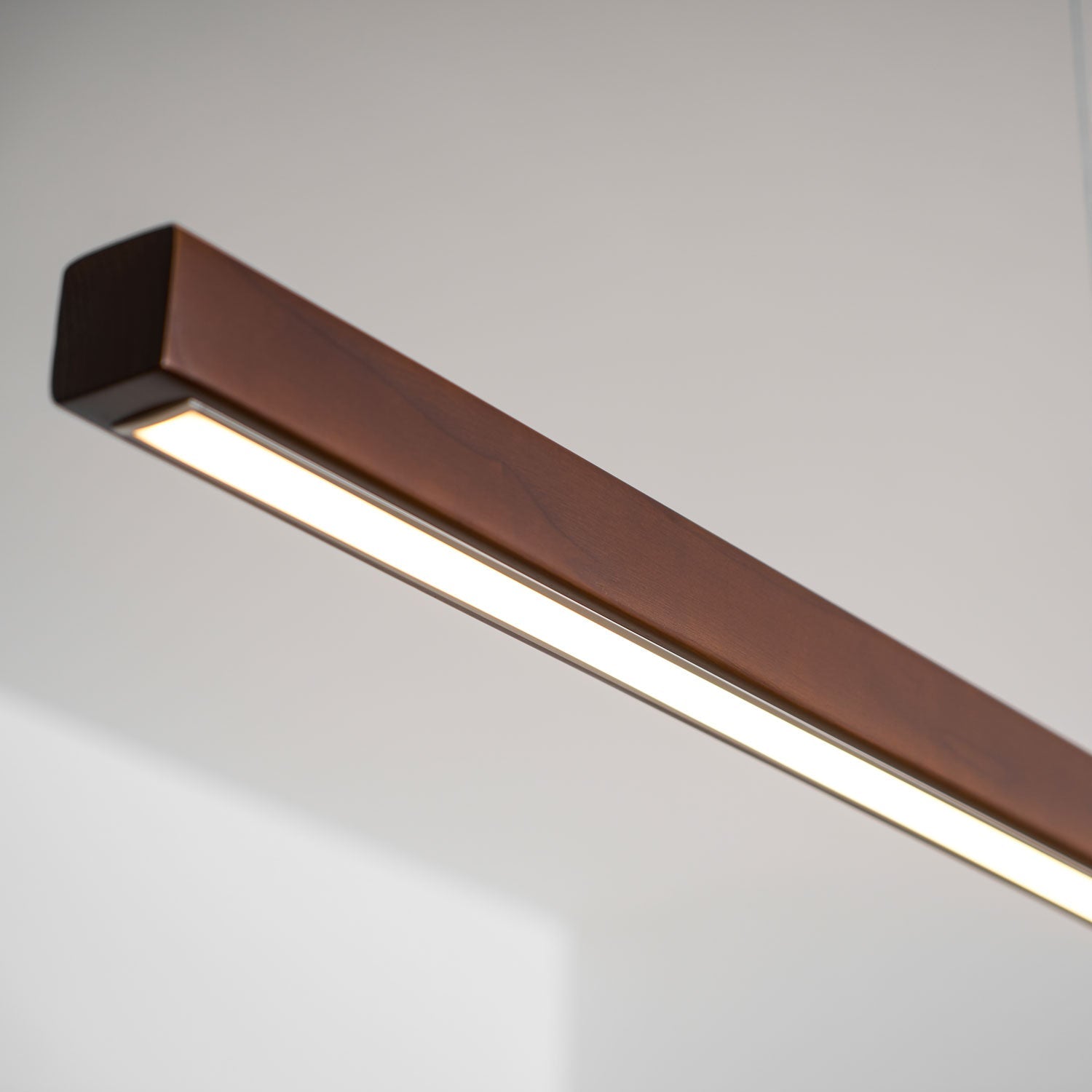 Linear Wooden Ceiling Suspension Light Lighting Lobby