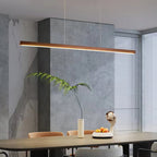 Linear Wooden Ceiling Suspension Light Lighting Lobby