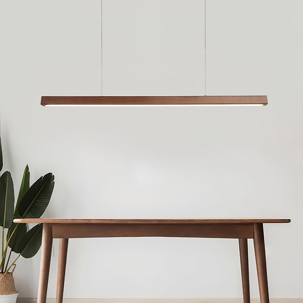 Linear Wooden Ceiling Suspension Light Lighting Lobby