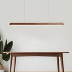 Linear Wooden Ceiling Suspension Light Lighting Lobby
