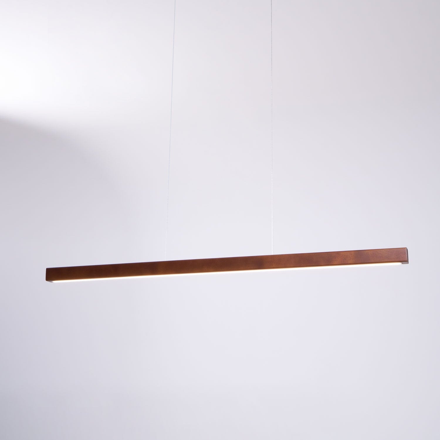Linear Wooden Ceiling Suspension Light Lighting Lobby