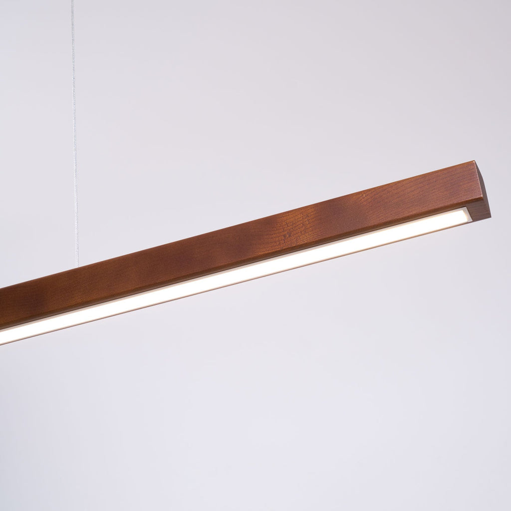 Linear Wooden Ceiling Suspension Light Lighting Lobby