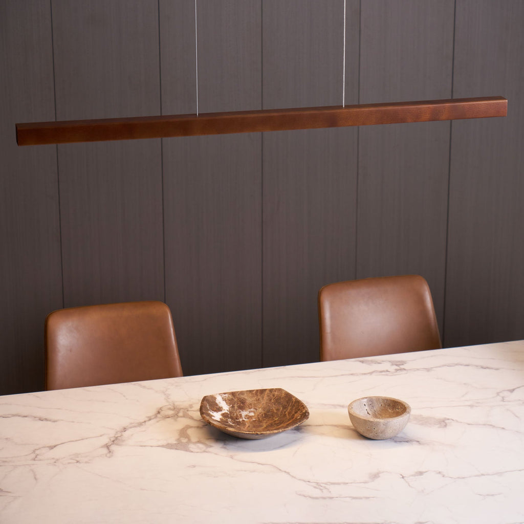 Linear Wooden Ceiling Suspension Light Lighting Lobby
