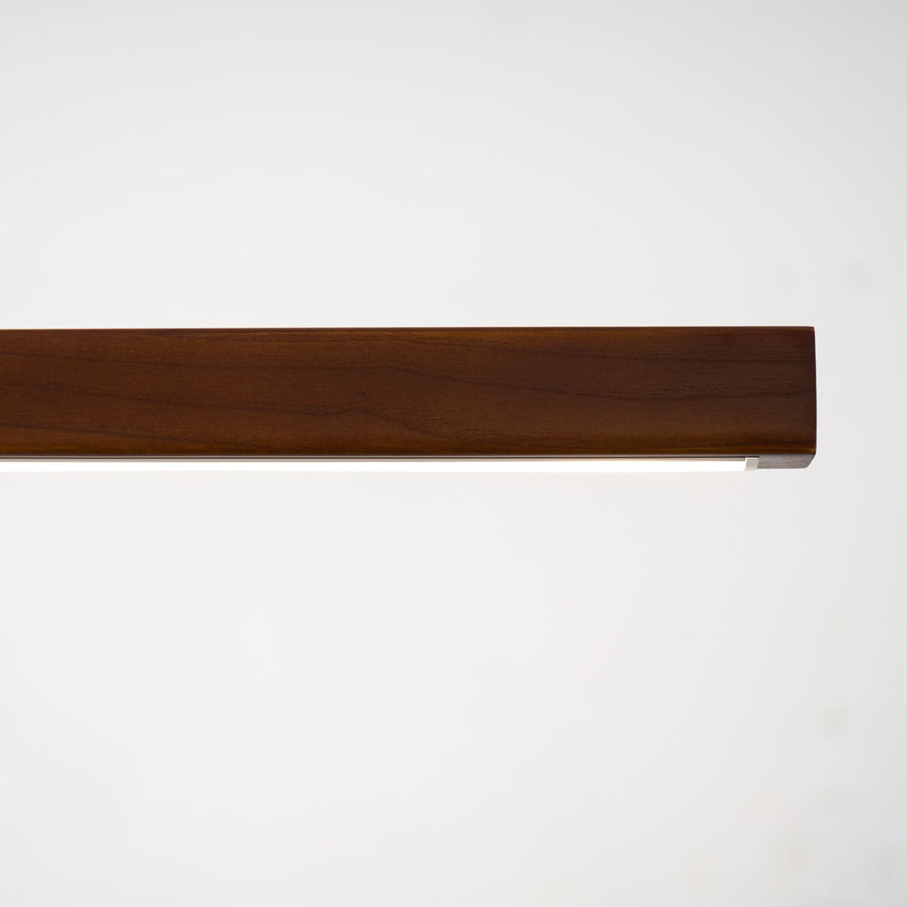 Linear Wooden Ceiling Suspension Light Lighting Lobby