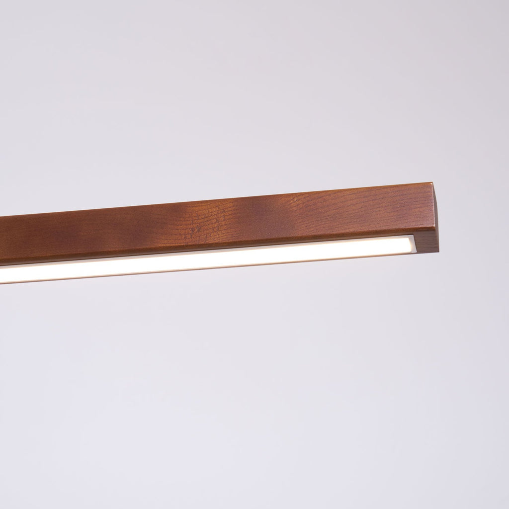 Linear Wooden Ceiling Suspension Light Lighting Lobby