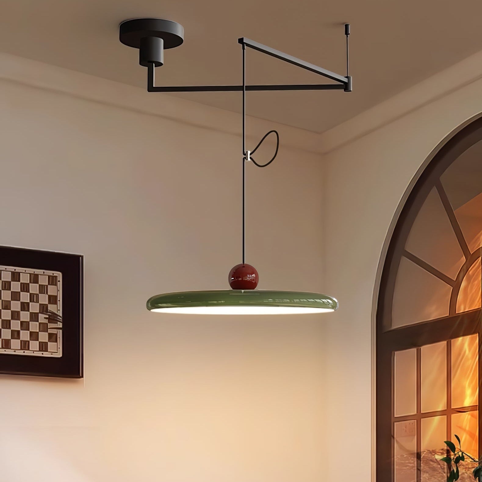 Lola Swing Ceiling Light Fixture Lighting Lobby