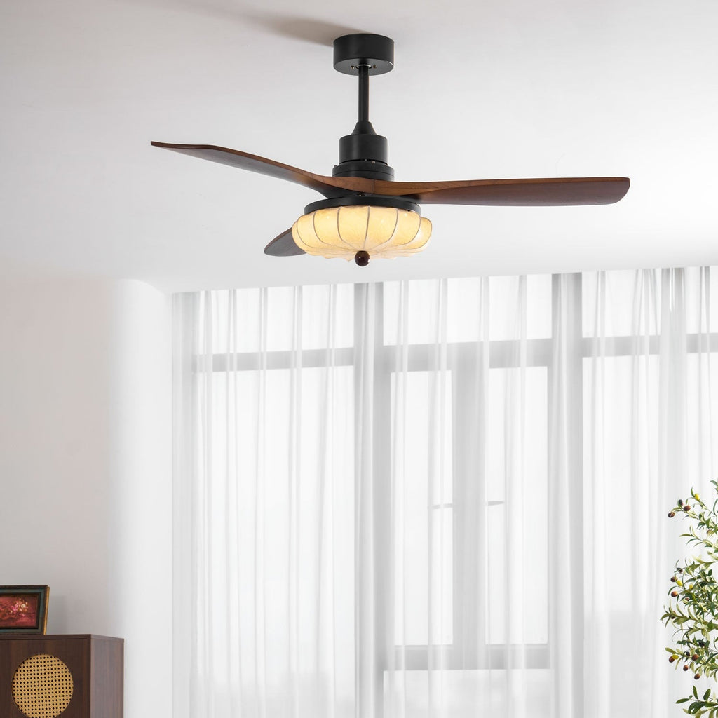 Lotus Blossom Ceiling Fan Fixture Lighting Lobby