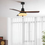 Lotus Blossom Ceiling Fan Fixture Lighting Lobby