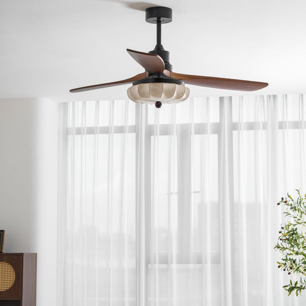 Lotus Blossom Ceiling Fan Fixture Lighting Lobby