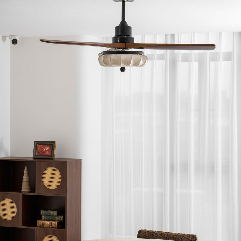 Lotus Blossom Ceiling Fan Fixture Lighting Lobby