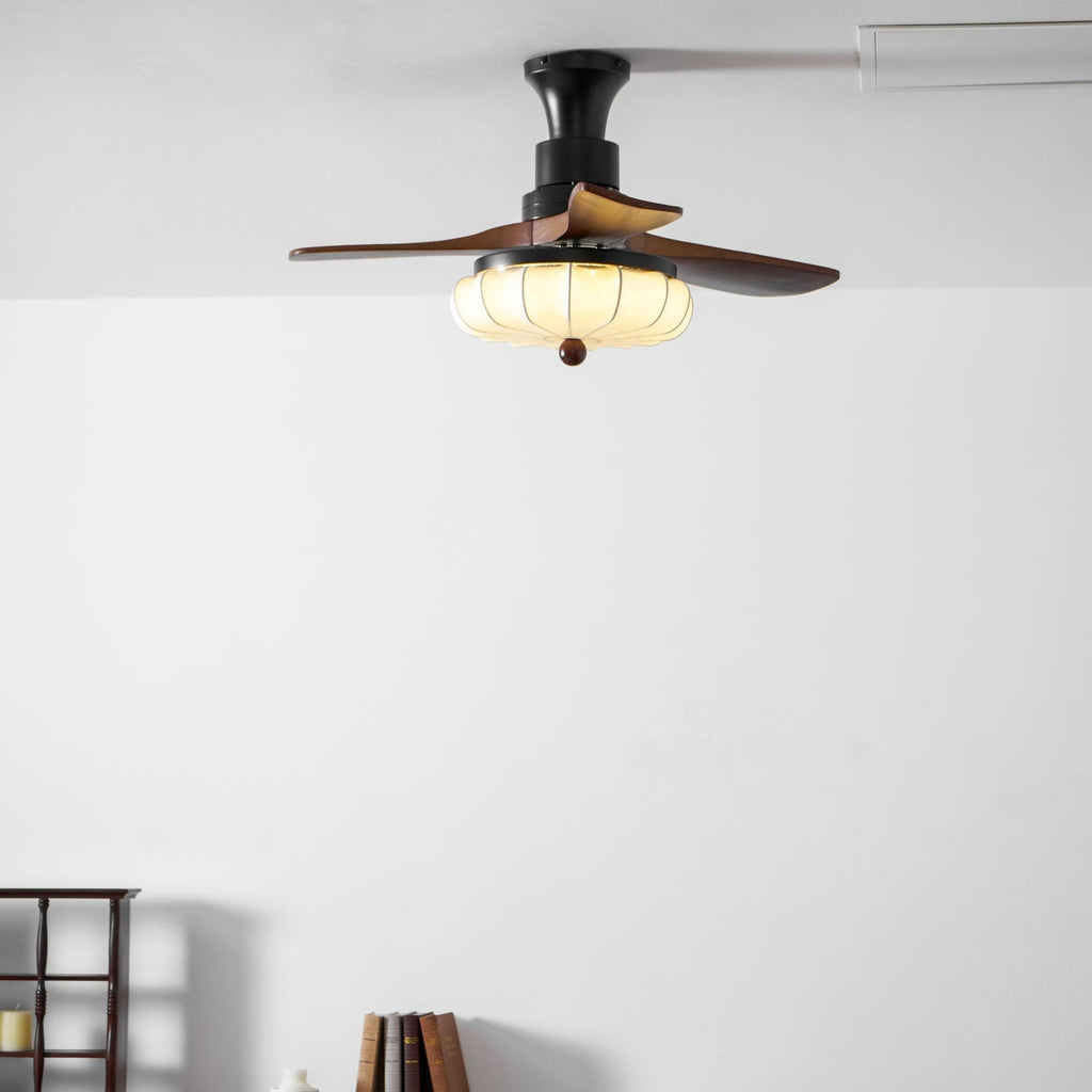 Lotus Blossom Ceiling Fan Fixture Lighting Lobby