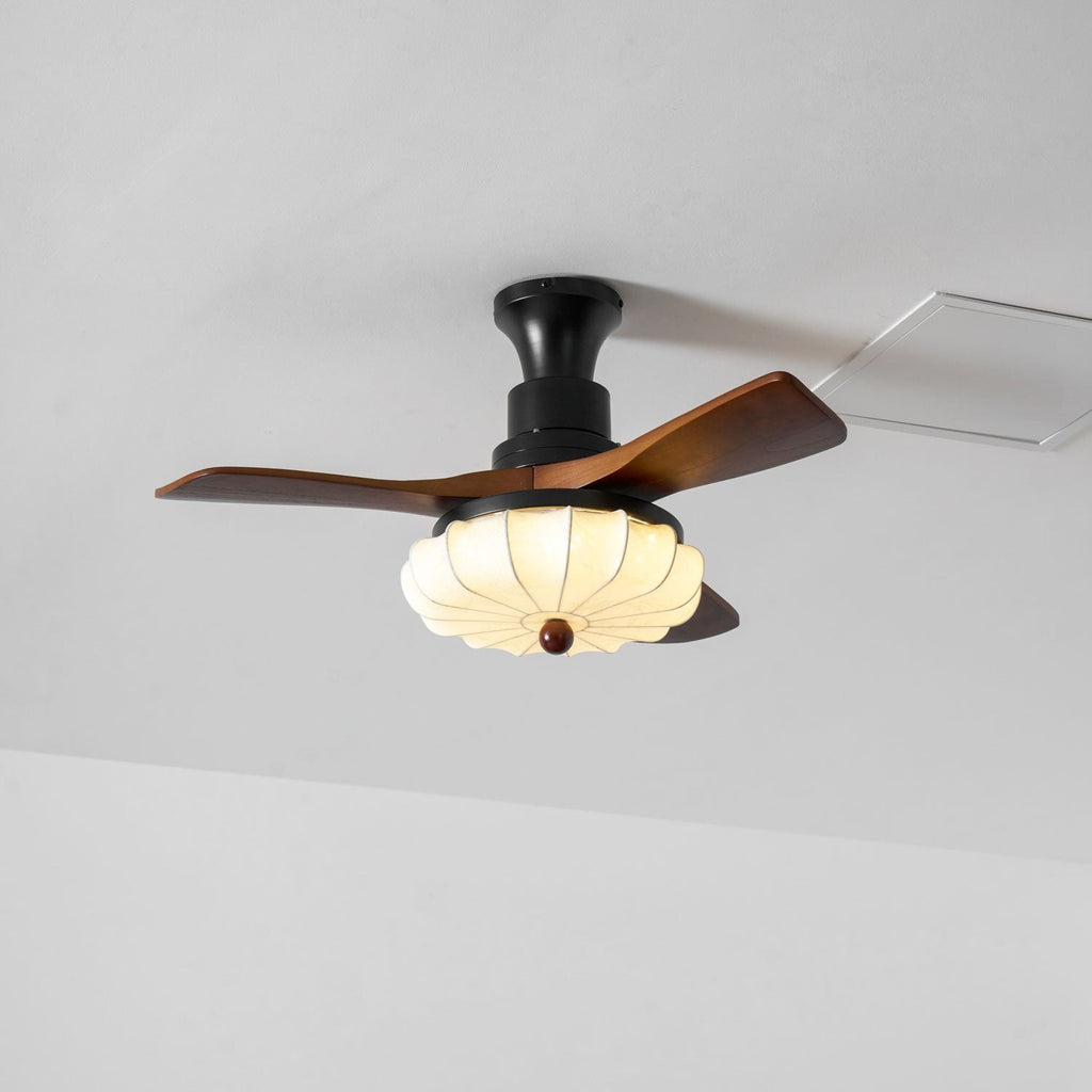 Lotus Blossom Ceiling Fan Fixture Lighting Lobby