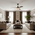 Lotus Blossom Ceiling Fan Fixture Lighting Lobby
