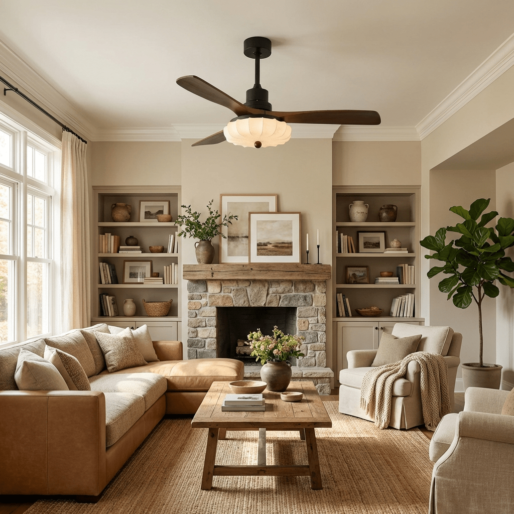 Lotus Blossom Ceiling Fan Fixture Lighting Lobby