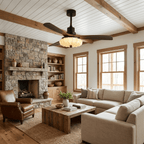 Lotus Blossom Ceiling Fan Fixture Lighting Lobby