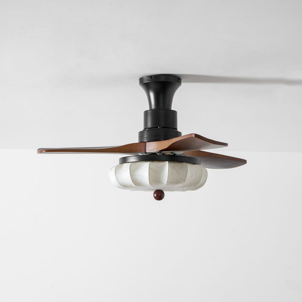 Lotus Blossom Ceiling Fan Fixture Lighting Lobby
