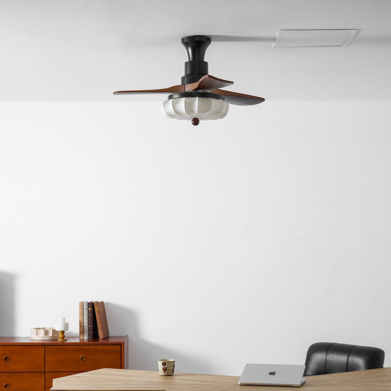 Lotus Blossom Ceiling Fan Fixture Lighting Lobby