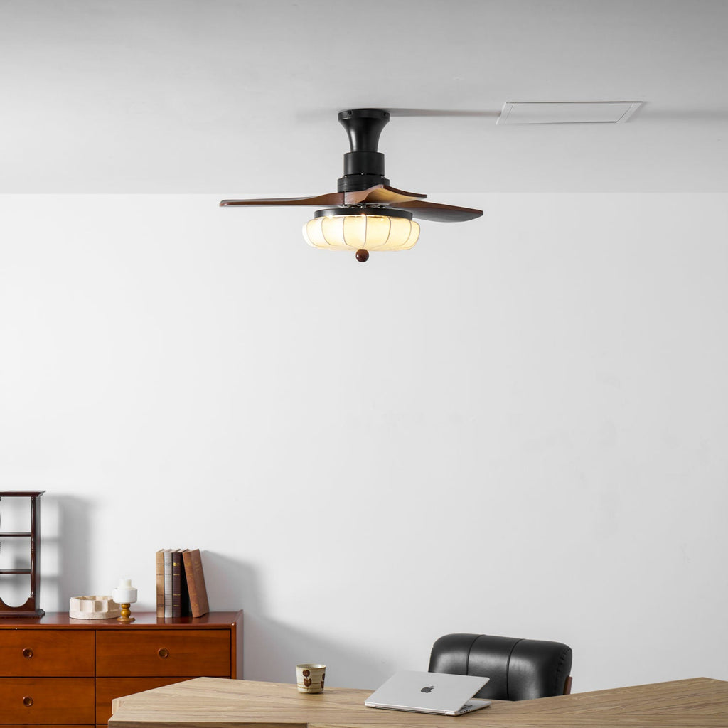 Lotus Blossom Ceiling Fan Fixture Lighting Lobby