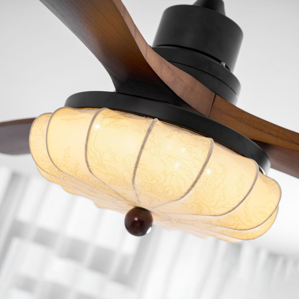 Lotus Blossom Ceiling Fan Fixture Lighting Lobby
