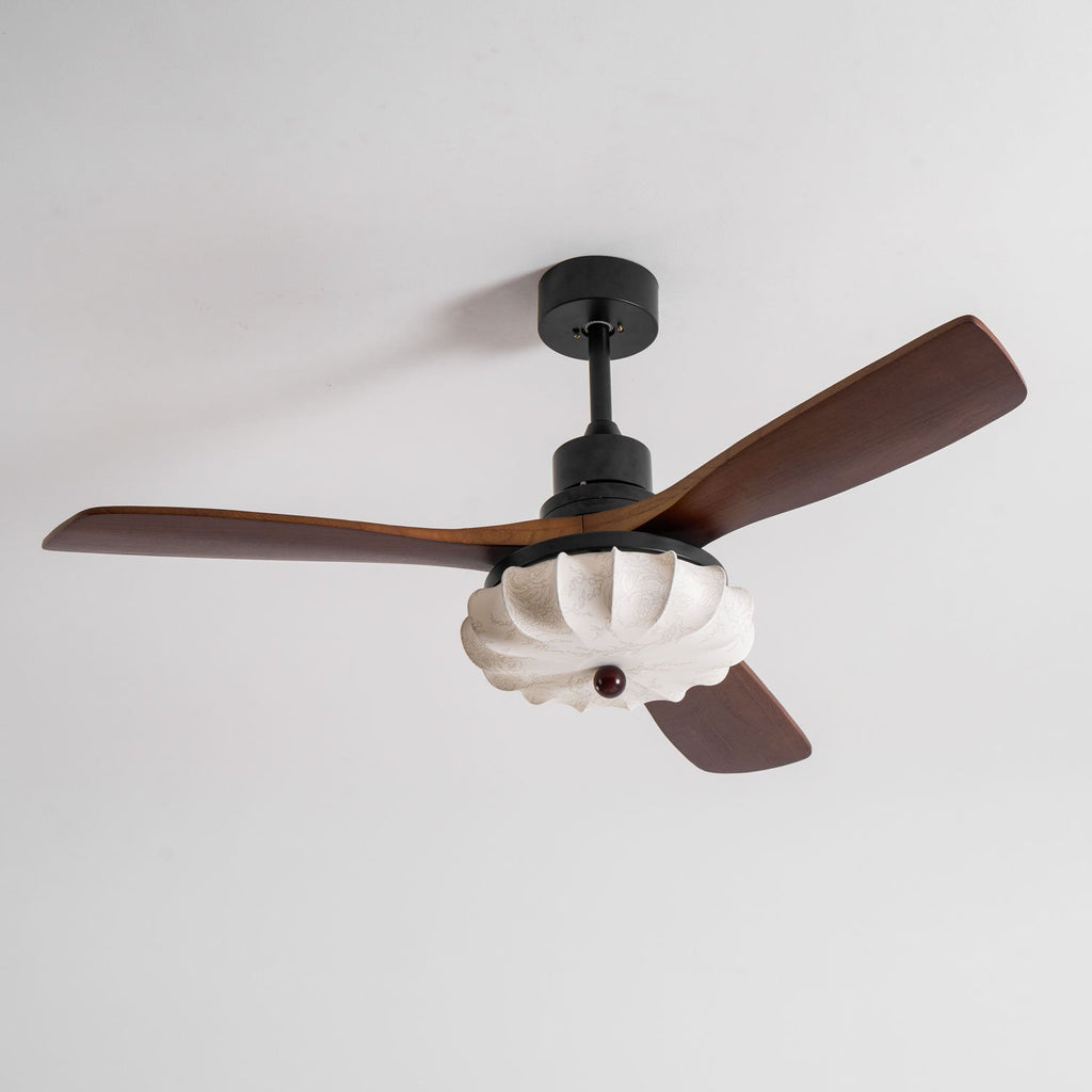 Lotus Blossom Ceiling Fan Fixture Lighting Lobby