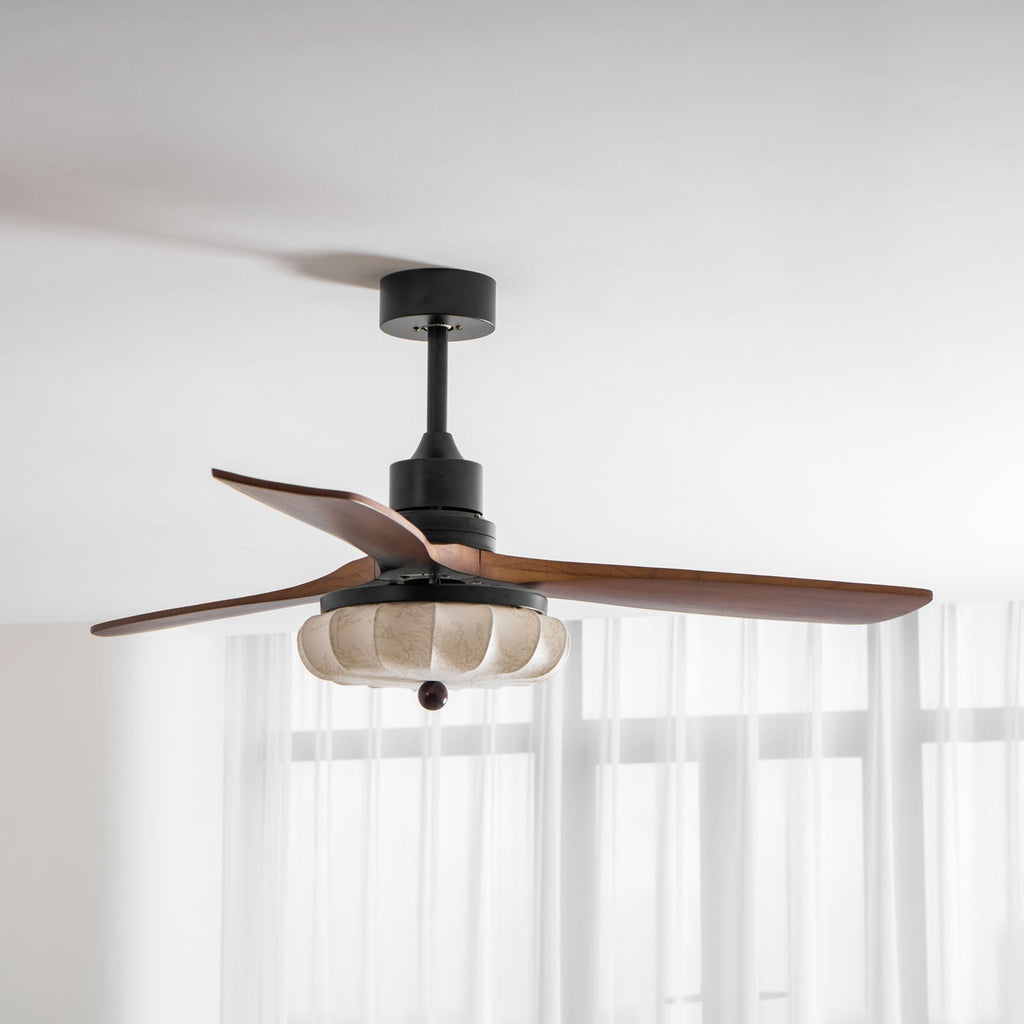 Lotus Blossom Ceiling Fan Fixture Lighting Lobby