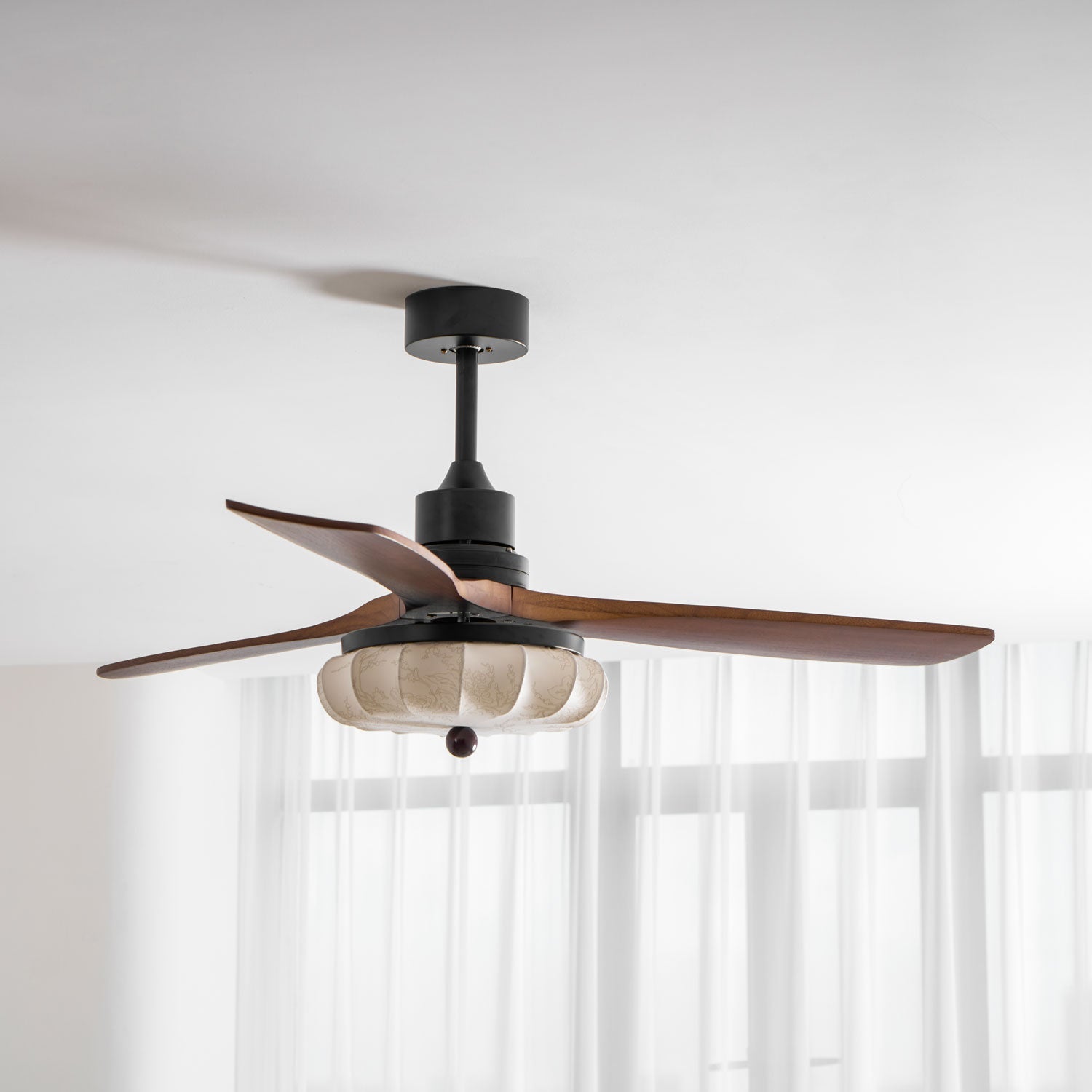 Lotus Blossom Ceiling Fan Fixture Lighting Lobby