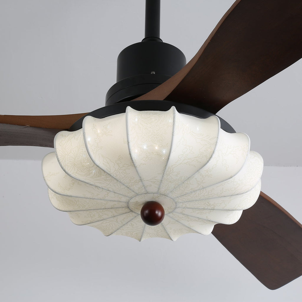 Lotus Blossom Ceiling Fan Fixture Lighting Lobby
