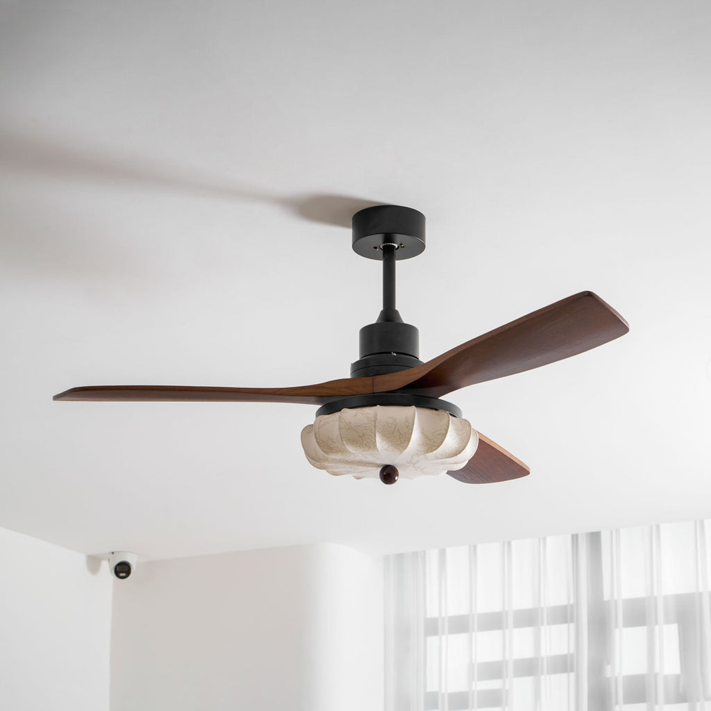 Lotus Blossom Ceiling Fan Fixture Lighting Lobby