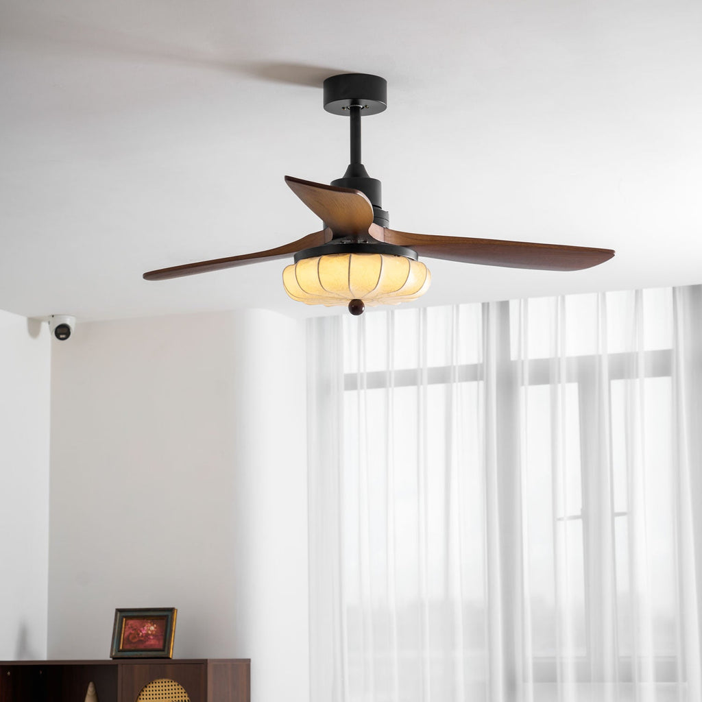 Lotus Blossom Ceiling Fan Fixture Lighting Lobby