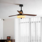 Lotus Blossom Ceiling Fan Fixture Lighting Lobby