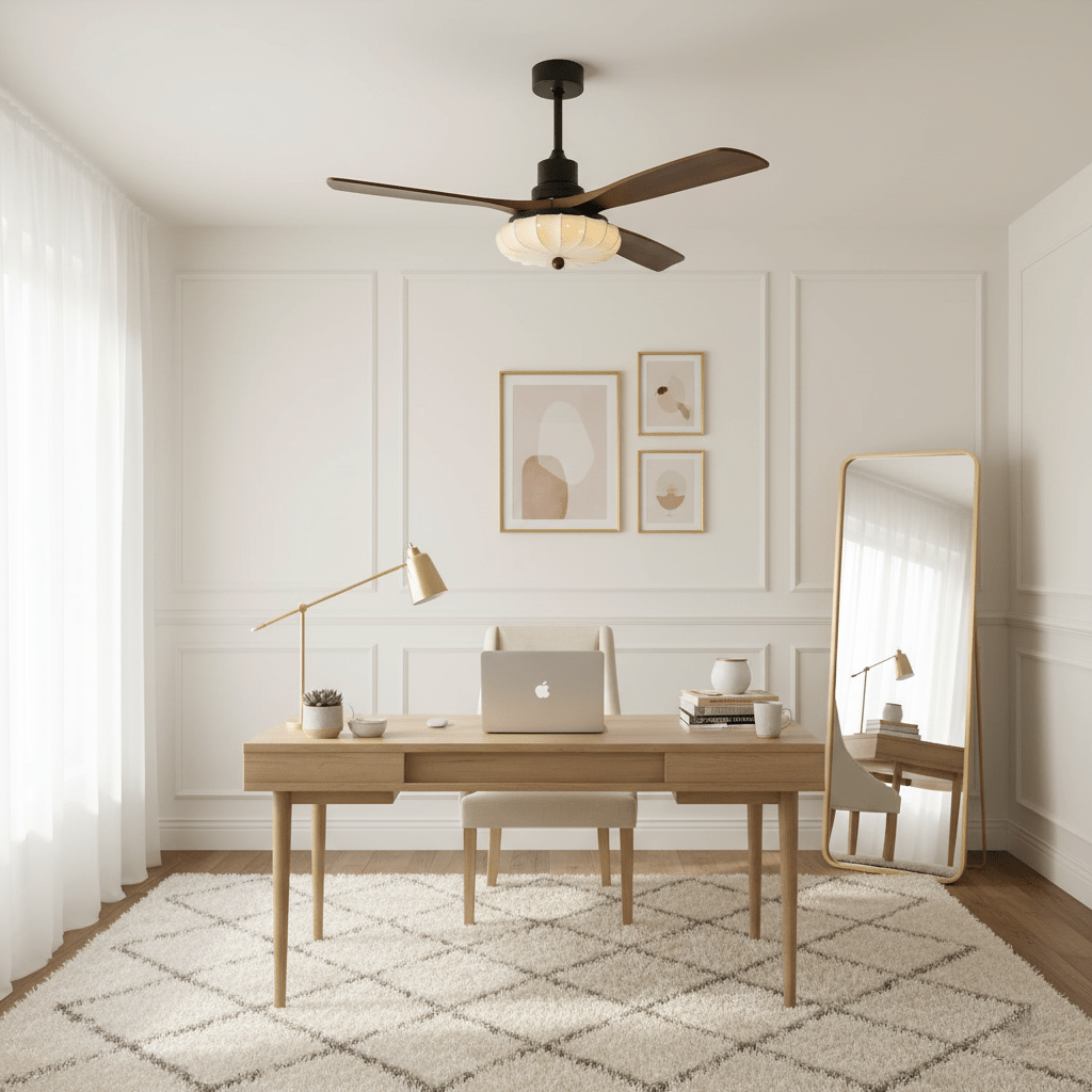 Lotus Blossom Ceiling Fan Fixture Lighting Lobby
