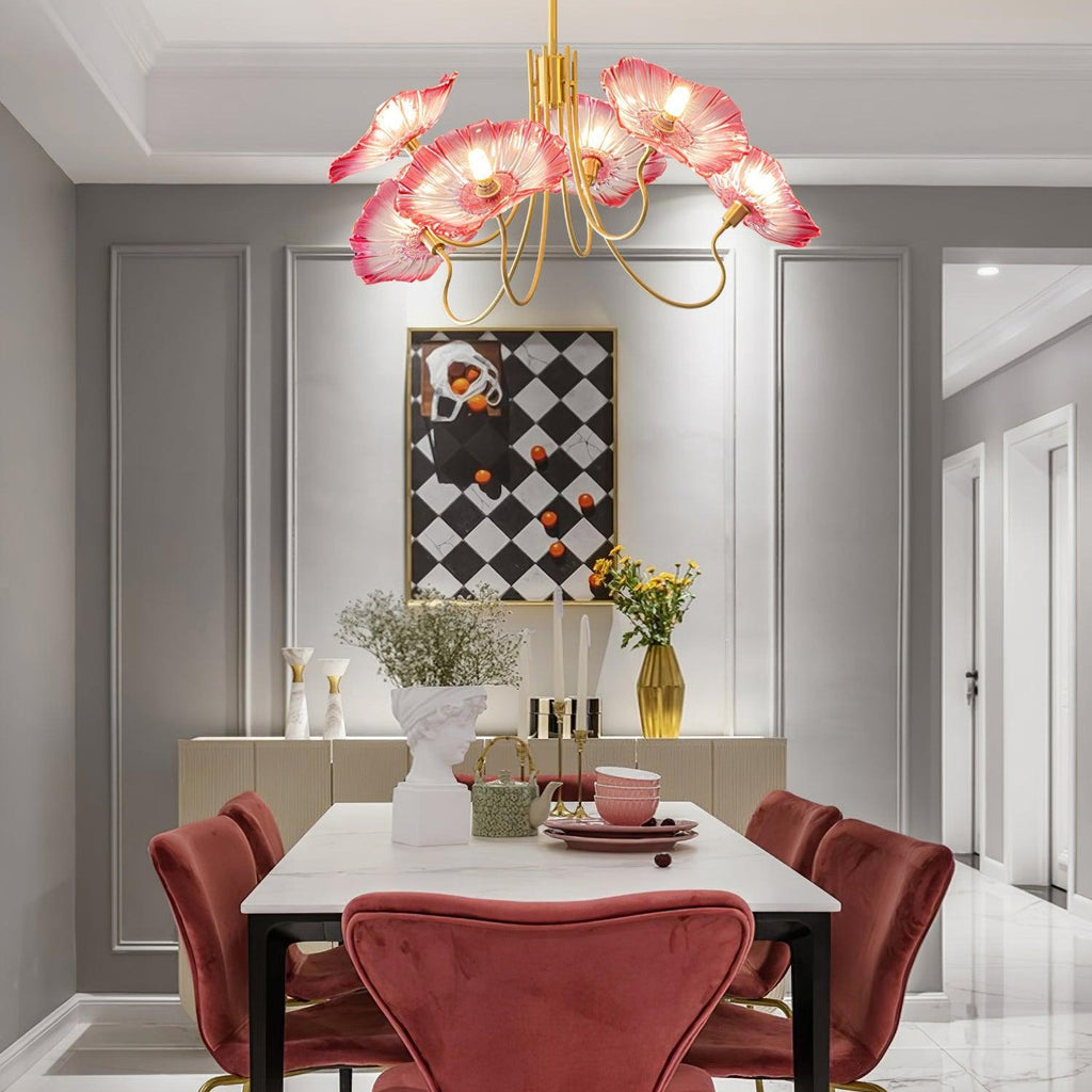 Lotus Leaf Ceiling Suspension Lighting Lobby