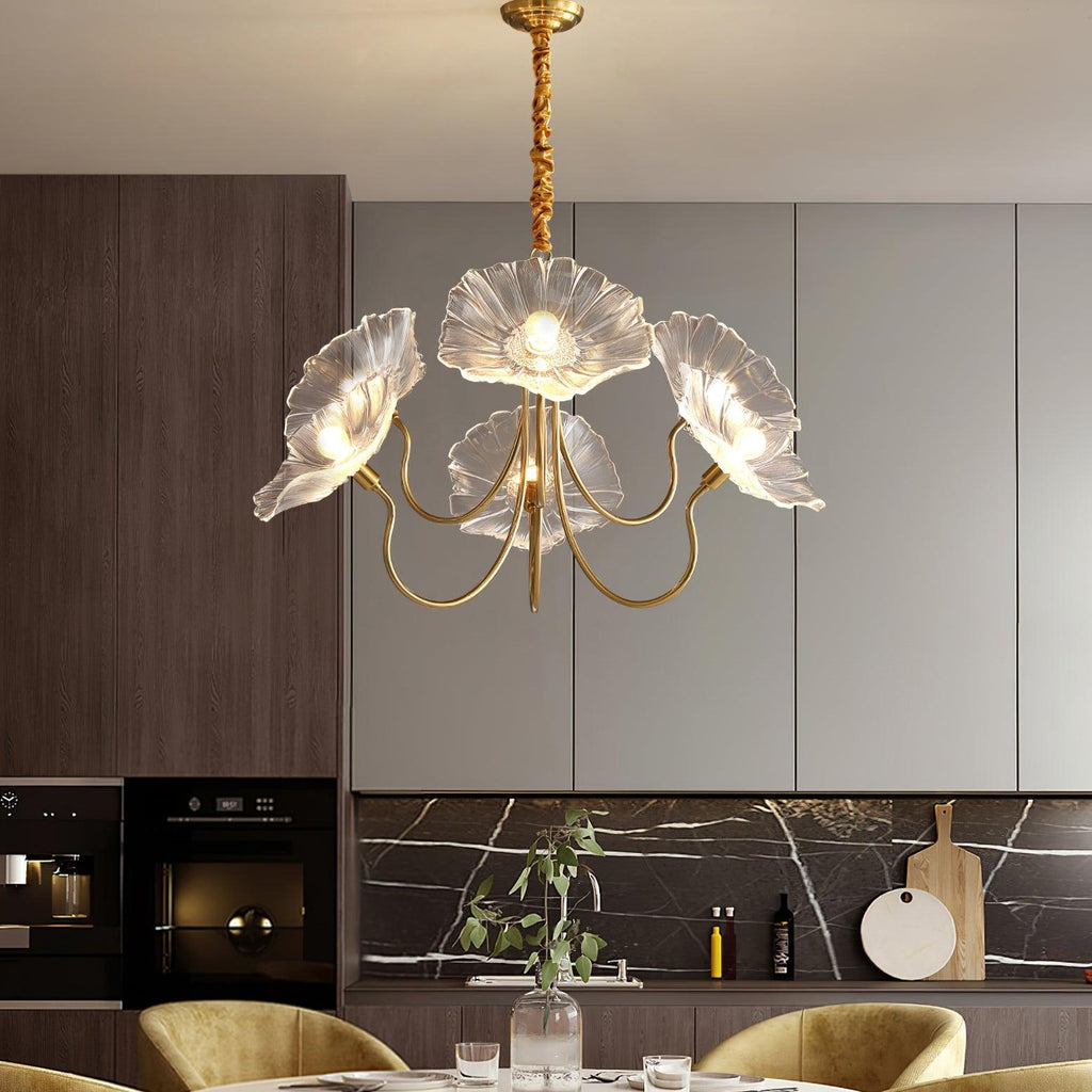 Lotus Leaf Ceiling Suspension Lighting Lobby
