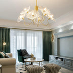 Lotus Leaf Ceiling Suspension Lighting Lobby