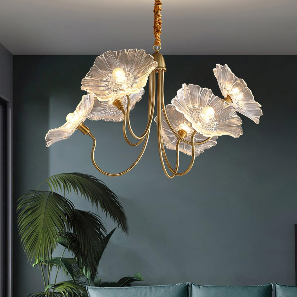 Lotus Leaf Ceiling Suspension Lighting Lobby