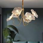 Lotus Leaf Ceiling Suspension Lighting Lobby