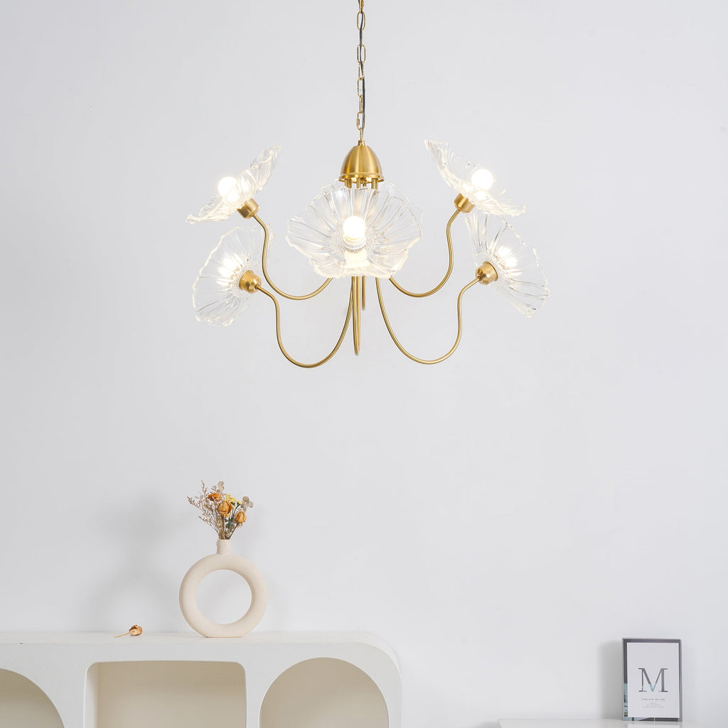 Lotus Leaf Ceiling Suspension Lighting Lobby
