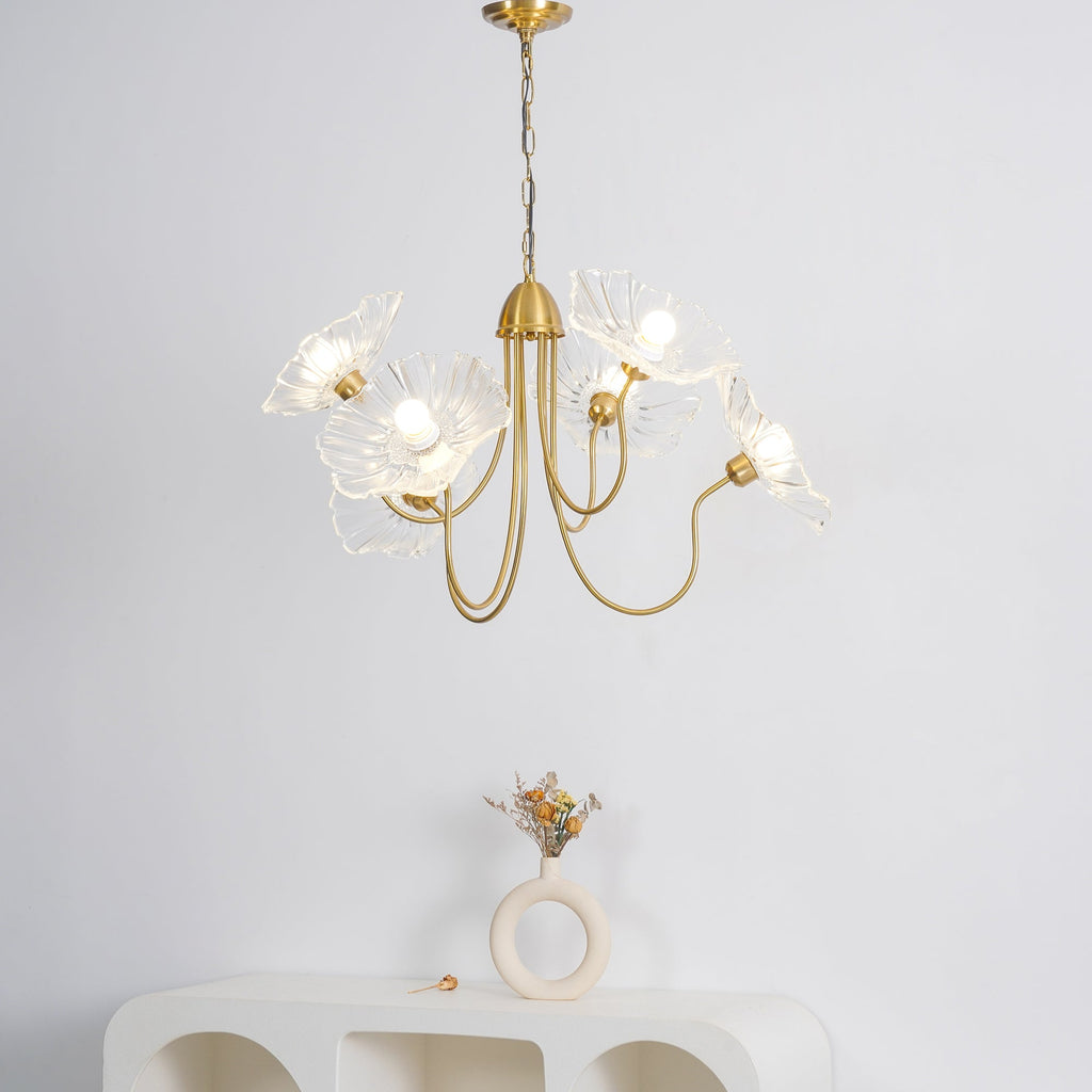 Lotus Leaf Ceiling Suspension Lighting Lobby