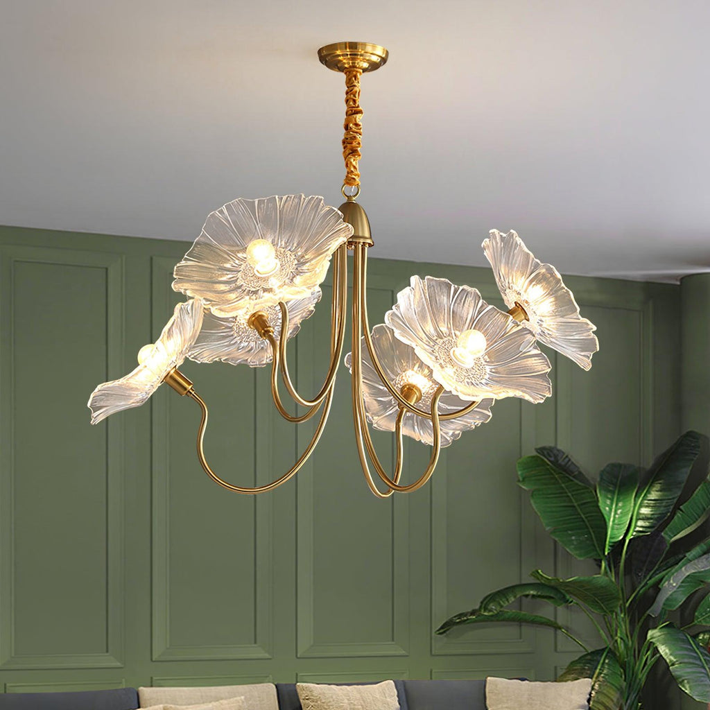 Lotus Leaf Ceiling Suspension Lighting Lobby
