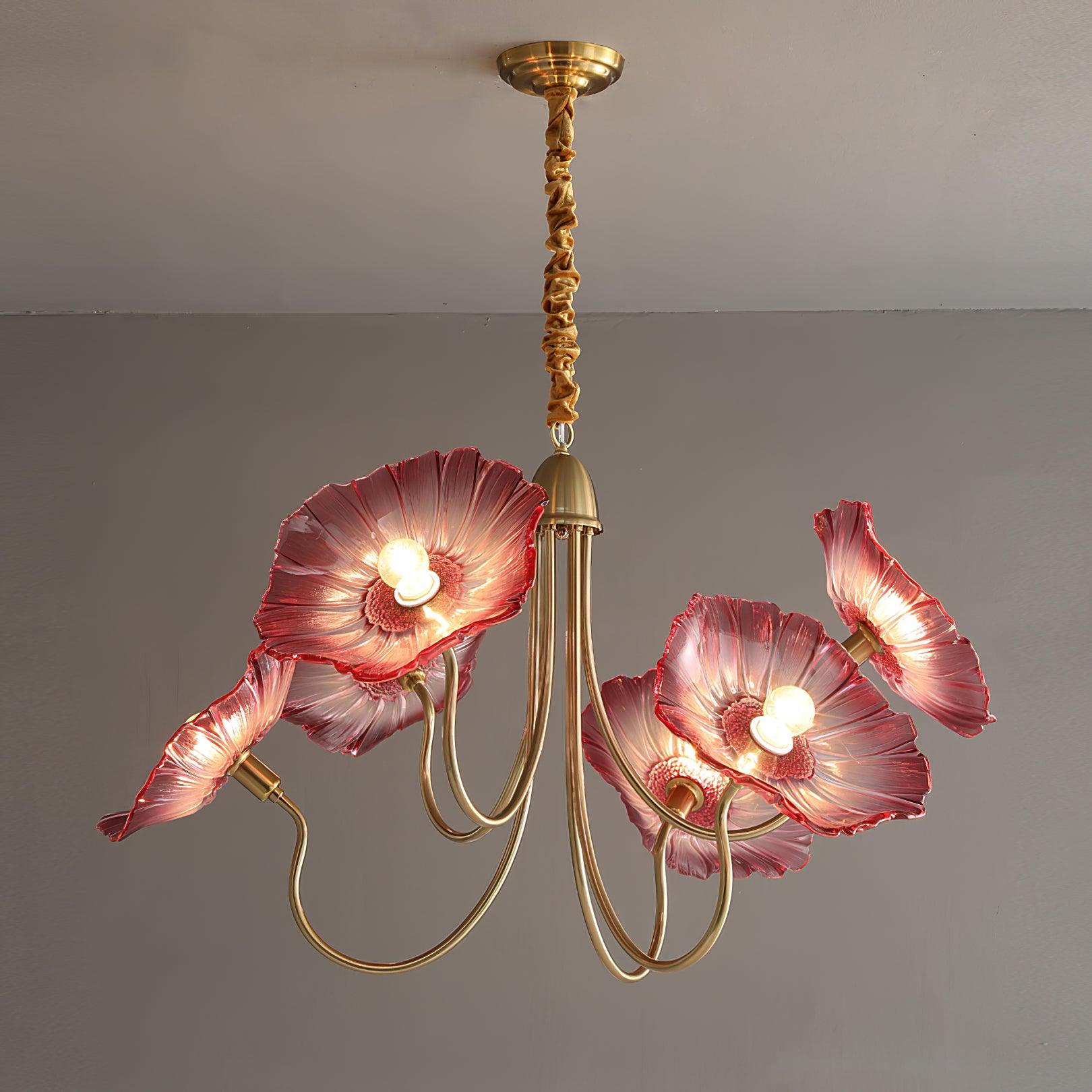 Lotus Leaf Ceiling Suspension Lighting Lobby