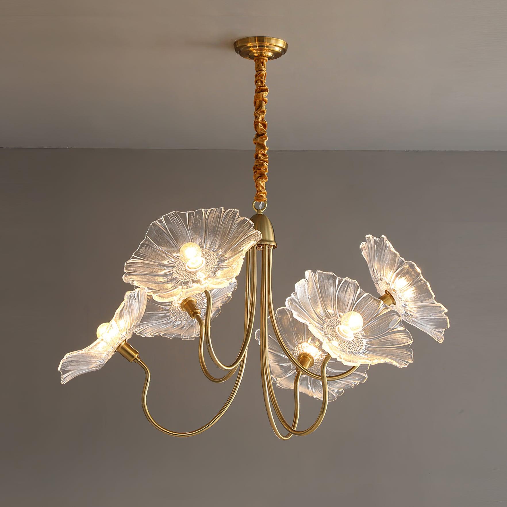 Lotus Leaf Ceiling Suspension Lighting Lobby