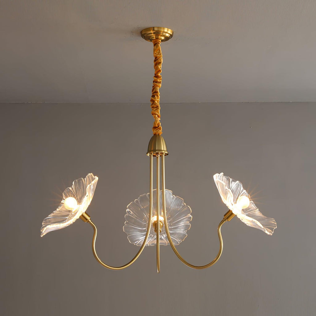 Lotus Leaf Ceiling Suspension Lighting Lobby