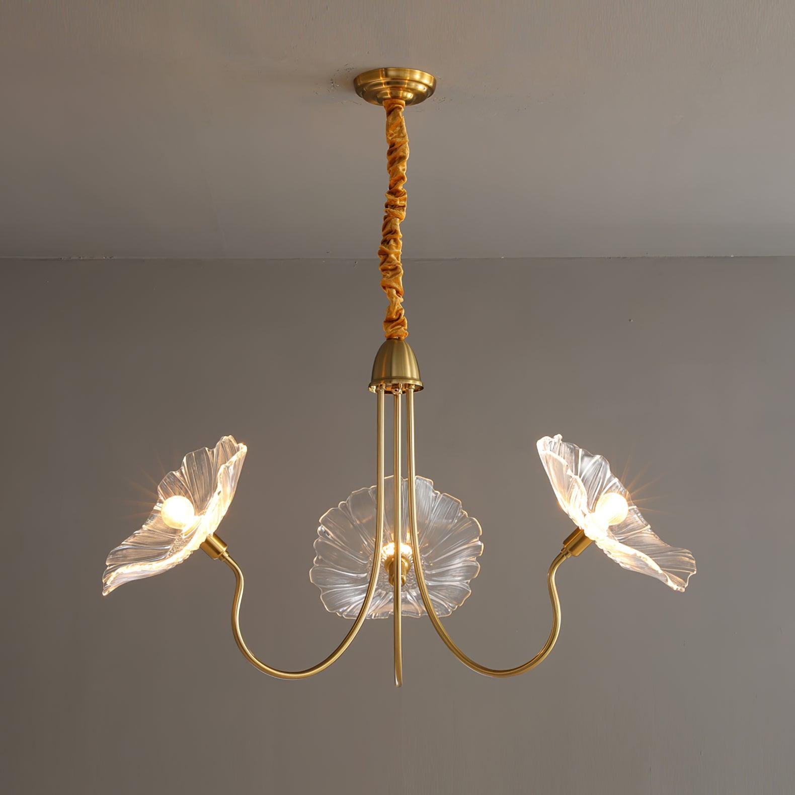 Lotus Leaf Ceiling Suspension Lighting Lobby