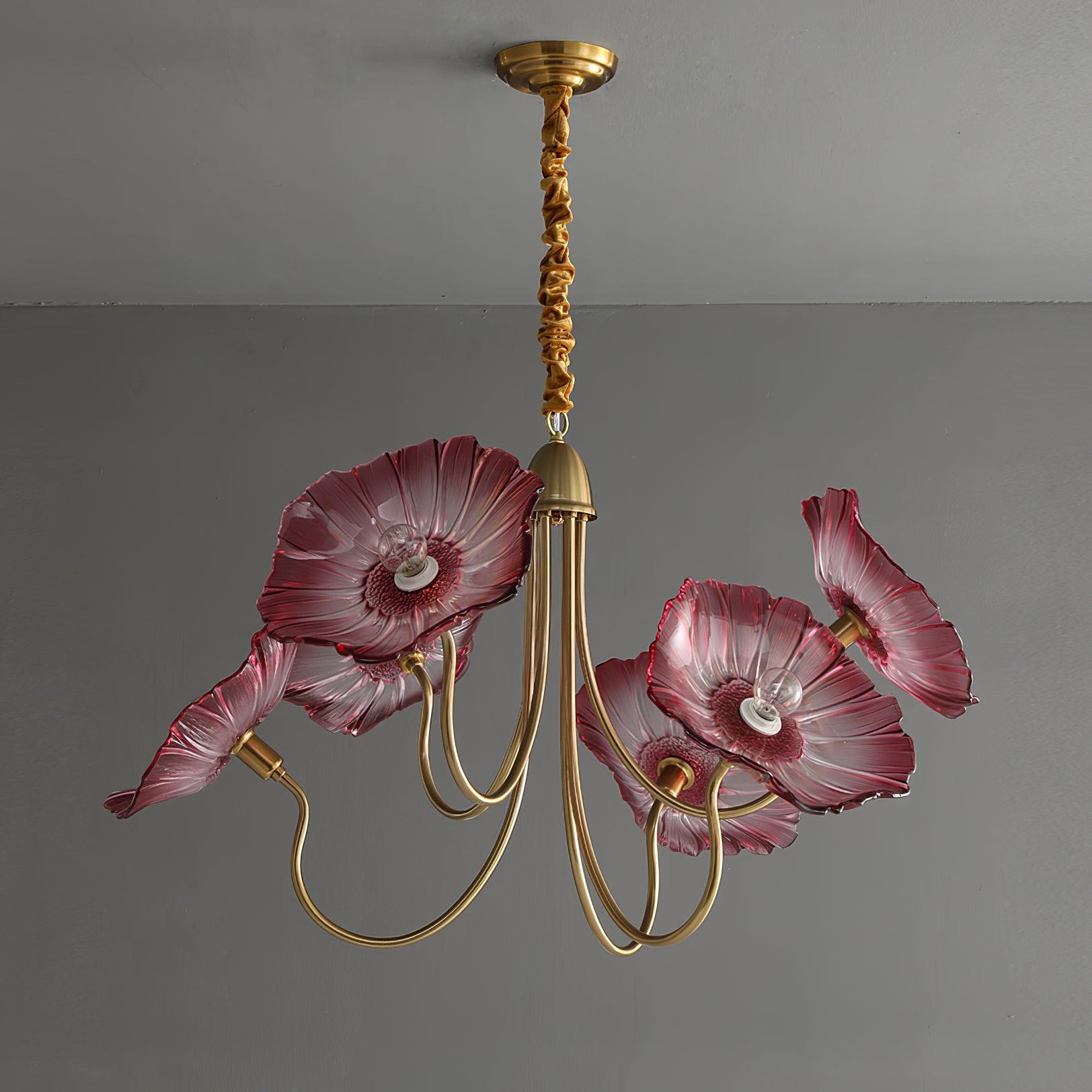 Lotus Leaf Ceiling Suspension Lighting Lobby