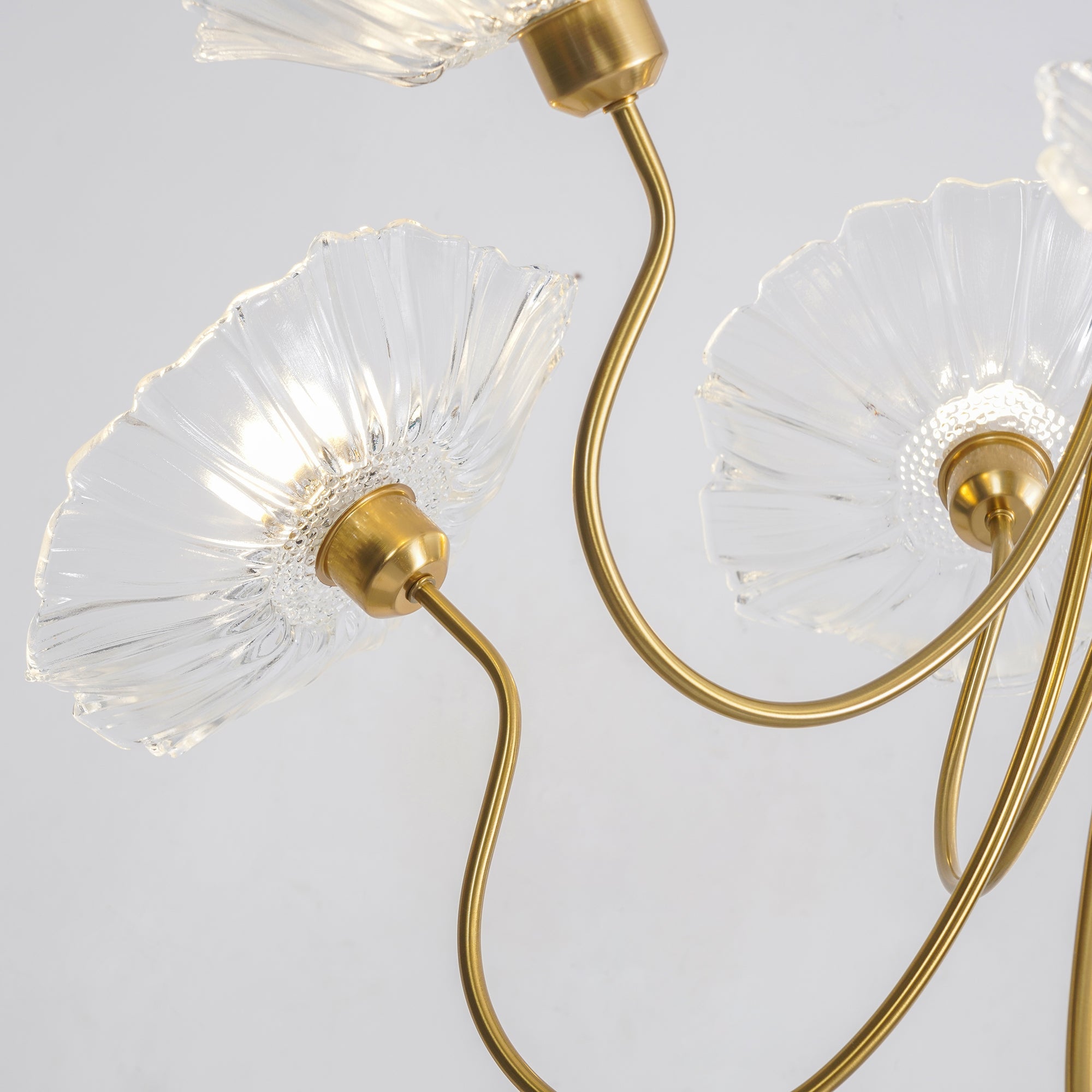 Lotus Leaf Ceiling Suspension Lighting Lobby