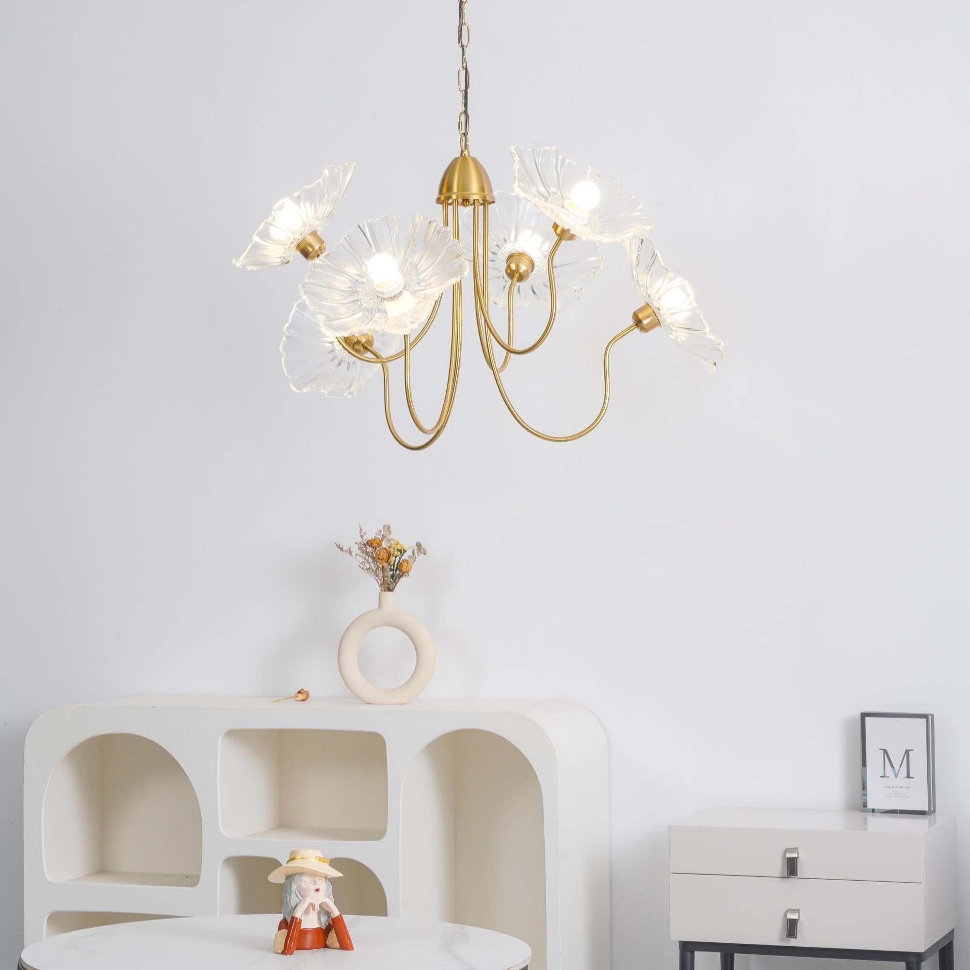 Lotus Leaf Ceiling Suspension Lighting Lobby